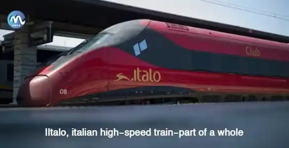 IItalo, italian high-speed train-part of a whole