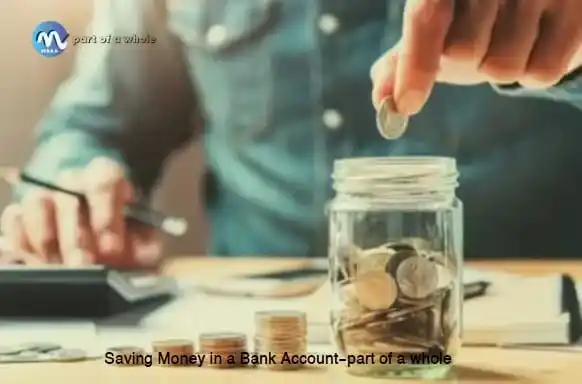 Saving Money in a Bank Account-part of a whole