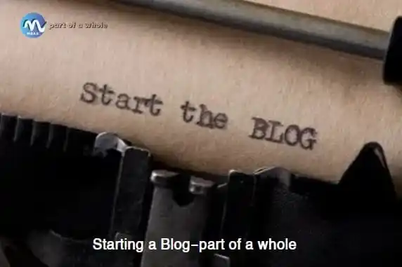 Starting a Blog-part of a whole