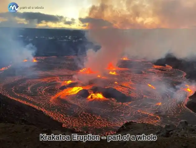 Krakatoa Eruption - part of a whole