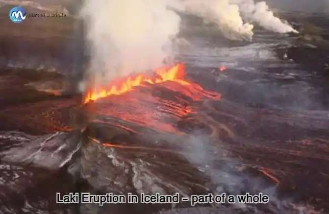 Laki Eruption in Iceland - part of a whole