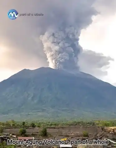 Mount Agung Volcano - part of a whole