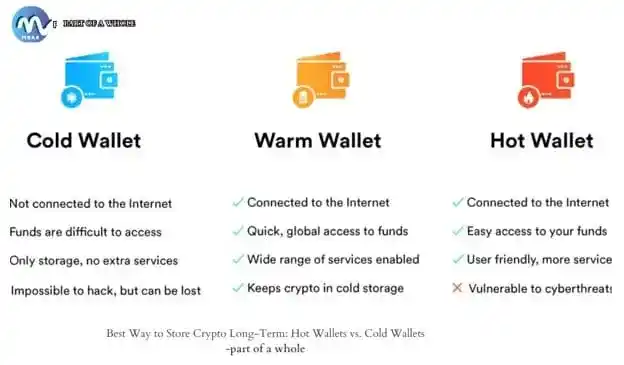 Best Way to Store Crypto Long-Term Hot Wallets vs. Cold Wallets-Part of a whole 